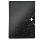 Leitz WOW sorter for A4, 6 compartments, PP, black