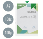 Leitz Premium A4 PP Sleeve 0.10mm Transparent 100 Pieces