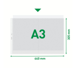 Leitz Premium Copy Safe Sleeve A3 Landscape PP 0.13mm Transparent 50 Pieces