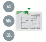 Leitz Premium Copy Safe Sleeve A3 Landscape PP 0.13mm Transparent 50 Pieces