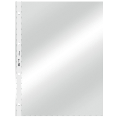Pochette Leitz Premium Standard Copy safe A4 4 perf PVC 0,09mm transparent 100 pièces