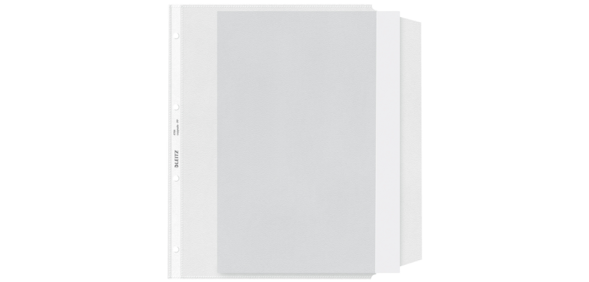 Pochette Leitz Premium Copy safe à rabat A4 PP 0,13mm transparent 50 pièces
