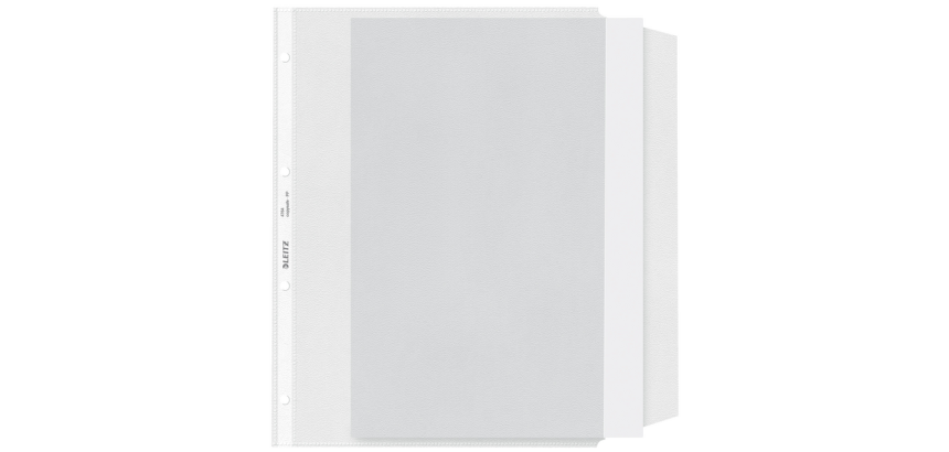 Leitz Premium Copy Safe Folder with Flap A4 PP 0.13mm Transparent 50 Pieces