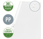 Leitz Premium Copy Safe Folder with Flap A4 PP 0.13mm Transparent 50 Pieces