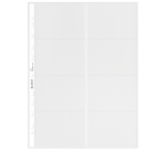 Pochette Leitz Premium pour cartes de visite Copy safe A4 PP transparent 10 pièces