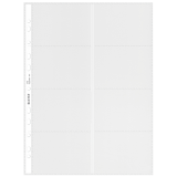 Showtas Leitz Premium voor visitekaartjes copy safe PP A4 glashelder 10 stuks