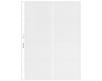 Leitz Premium Kartenhüllen für Visitenkarten Copy safe A4 PP transparent 10 Stück