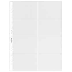 Showtas Leitz Premium voor visitekaartjes copy safe PP A4 glashelder 10 stuks