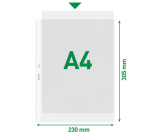 Showtas Leitz Premium standaard 11-gaats copy safe 0.085mm PP A4 transparant 100 stuks