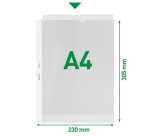 Showtas Leitz Premium copy safe 0.13mm 4-gaats PP A4 transparant 100 stuks