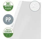 Showtas Leitz Premium copy safe 0.13mm 4-gaats PP A4 transparant 100 stuks