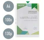 Showtas Leitz Premium copy safe 0.13mm 4-gaats PP A4 transparant 100 stuks