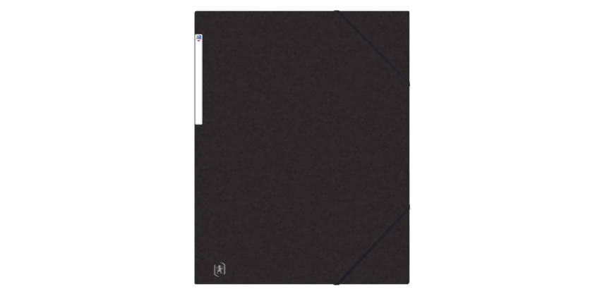 Oxford Top File+ Elasticated Folder A3 3 Flaps 390g Black