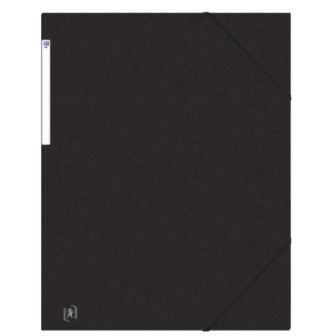 Chemise à élastique Oxford Top File+ A3 3 rabats 390g noir