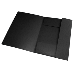 Chemise à élastique Oxford Top File+ A3 3 rabats 390g noir