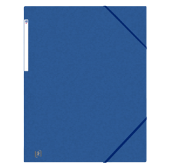 Chemise à élastique Oxford Top File+ A3 3 rabats 390g bleu