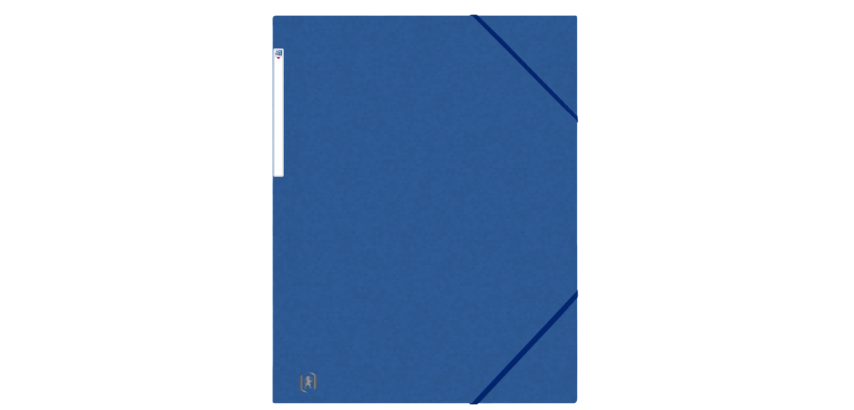 Chemise à élastique Oxford Top File+ A3 3 rabats 390g bleu