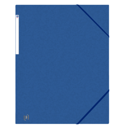 Chemise à élastique Oxford Top File+ A3 3 rabats 390g bleu