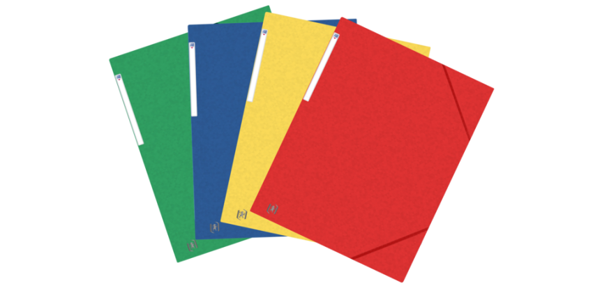 Chemise à élastique Oxford Top File+ A3 3 rabats 390g assorti