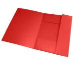 Elastomap Oxford Top File+ A4 3 kleppen 390gr rood