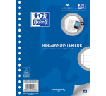 Intérieur Oxford A5 17 perforations ligné 100 feuilles