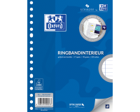 Intérieur Oxford A5 17 perforations ligné 100 feuilles