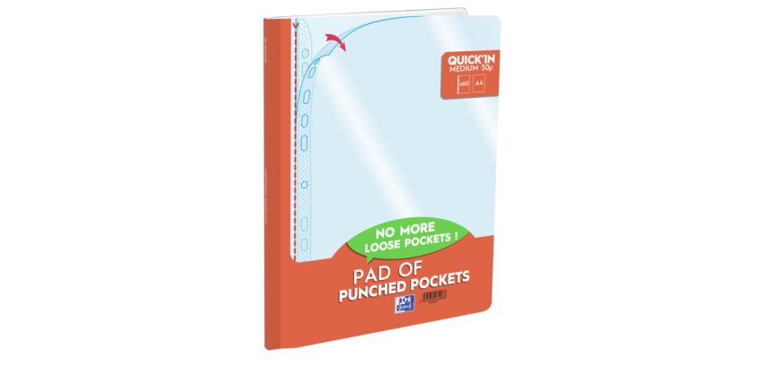 Oxford Quick'In Folder A4 11 Holes 60 Pieces