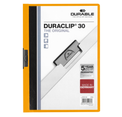 Chemise à clip Durable Duraclip A4 3mm 30 feuilles orange