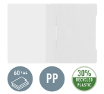 Snelhechter Leitz Standaard A4 gerecycled PP wit