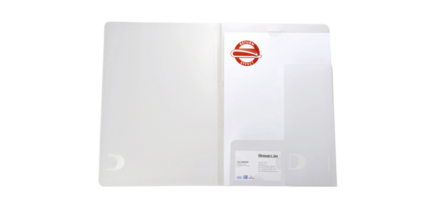 Offertemap Oxford A4 met insteektas 2 kleppen 0,5mm PP transparant