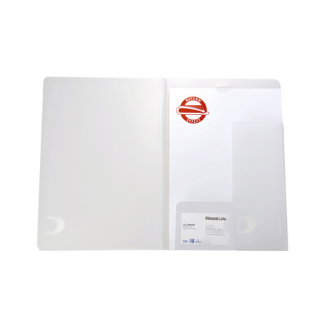 Dossier Oxford A4 avec pochette 2 rabats PP 0,5mm transparent