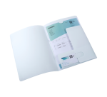 Dossier Oxford A4 avec pochette 2 rabats PP 0,5mm blanc