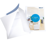 Präsentationsmappe Pearl 2 A4 mit Tasche, 3 Klappen, weiß