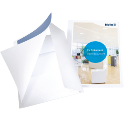 Dossier de présentation Pearl 2 A4 avec pochette 3 rabats blanc