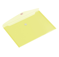 Pochette enveloppe Europel A5 paysage 250x180mm PP transparent jaune
