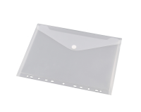 Pochette enveloppe Europel A4 240x310mm 11 perf PP transparent blanc
