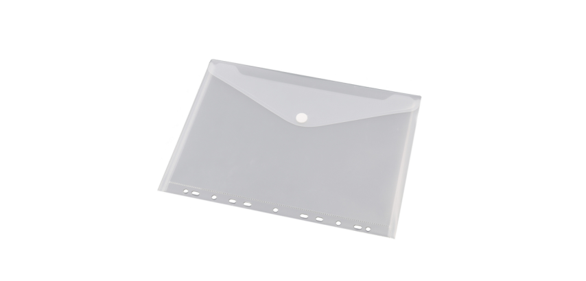 Europel envelope pouch A4 240x310mm 11-hole PP transparent white