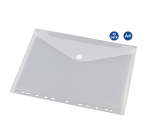 Europel envelope pouch A4 240x310mm 11-hole PP transparent white