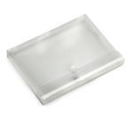 Europel envelope folder A4 landscape 330x250x30mm transparent white PP