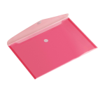 Europel envelope pouch A5 landscape 250x180mm PP transparent red