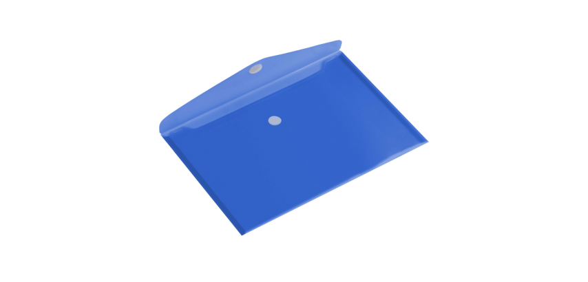 Europel envelope pouch A5 landscape 250x180mm PP transparent blue