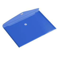 Pochette enveloppe Europel A4 paysage 335x240mm PP transparent bleu