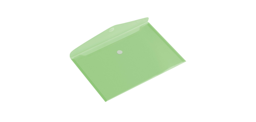 Europel envelope folder A4 landscape 335x240mm PP transparent green