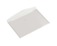 Pochette enveloppe Europel A4 paysage 335x240mm PP transparent blanc