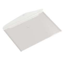 Pochette enveloppe Europel A4 paysage 335x240mm PP transparent blanc