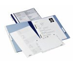 Personeelsmap Durable 5 vakken + hangrail blauw