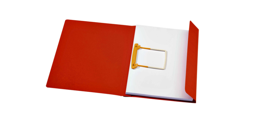 Secolor A4 Clip Folder 100% Recycled Cardboard 250g Red 50 Pieces