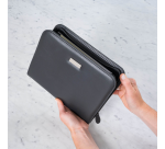 Conférencier Rillstab Excellent de luxe A5 similicuir noir