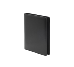 Van der Spek Konferenzmappe A4, 4 Ringe, 25mm Mec-O, genarbtes schwarzes Leder