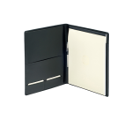 Van der Spek A4 Black Grained Leather Conference Folder